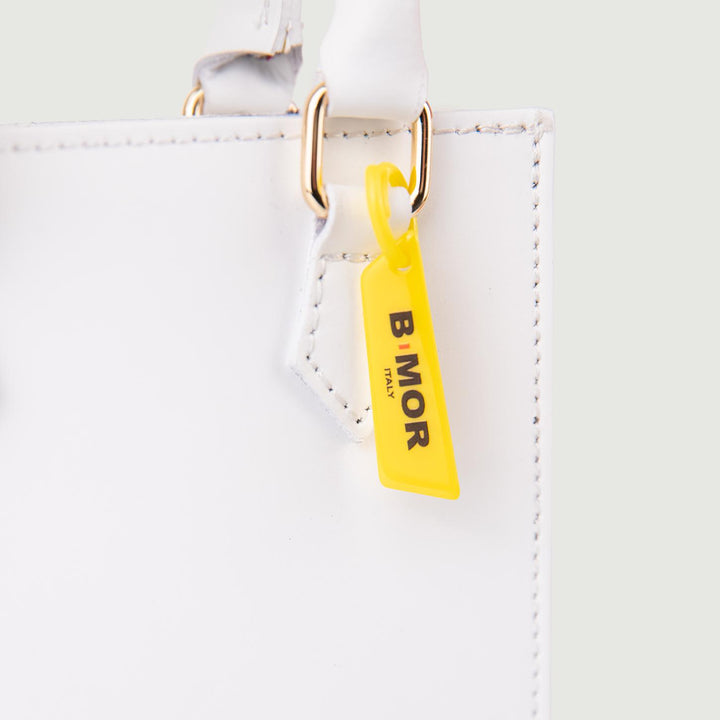 BORSA IN PELLE BIANCA BABY BABY BIANCO BIMOR 