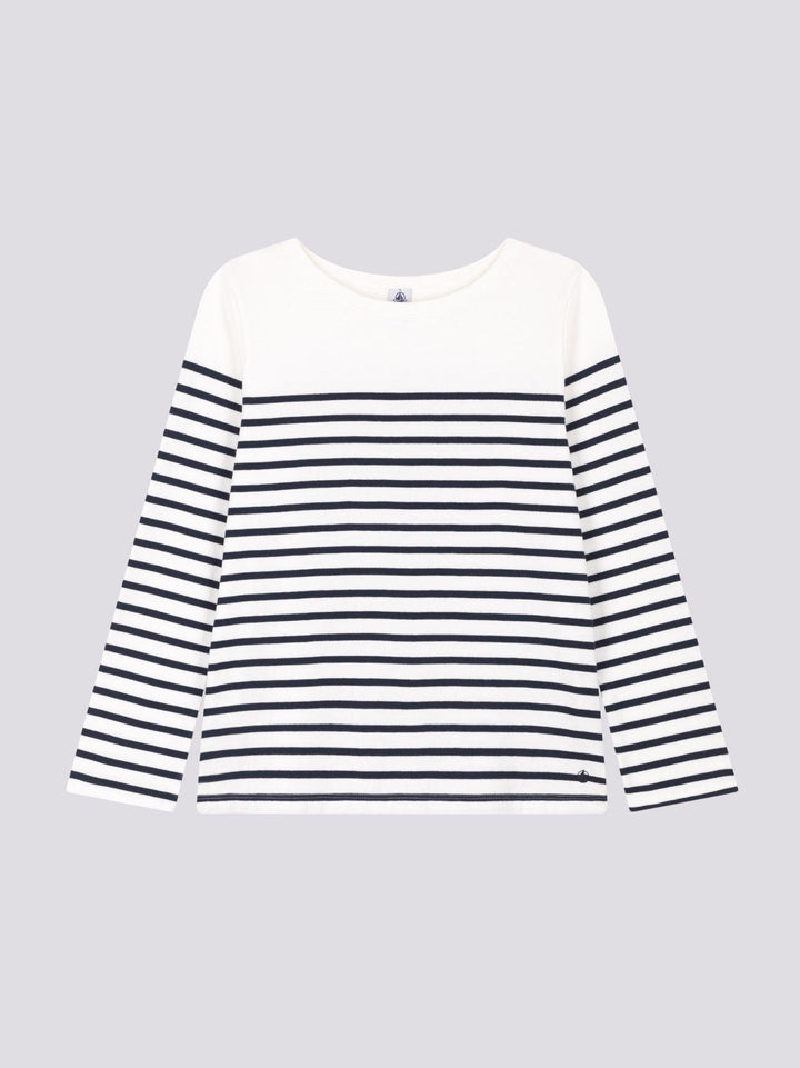 MARINIÈRE IN COTONE DONNA A06WH 01 PETIT BATEAU 