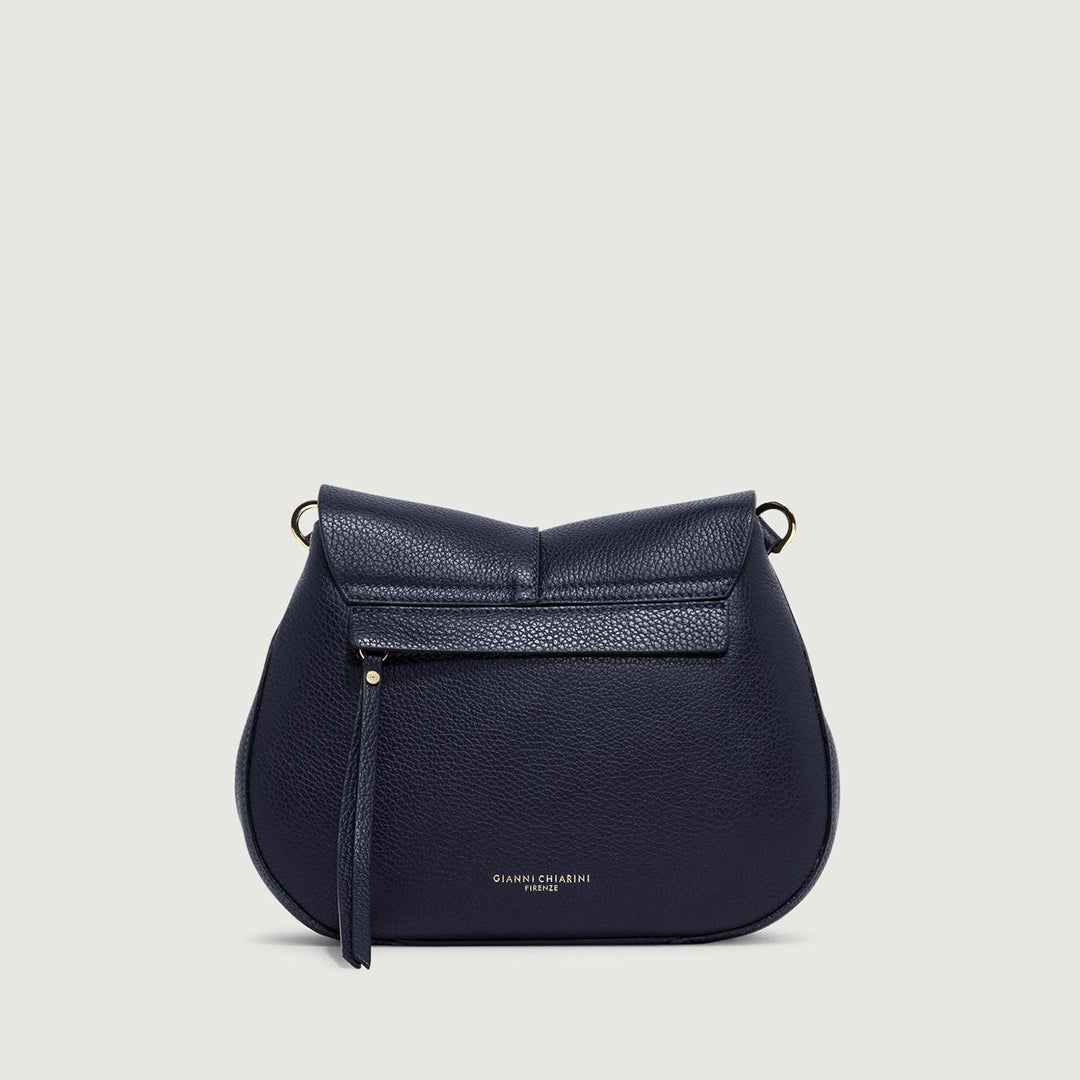 Borsa a tracolla Helena Round in pelle Navy BS 6036/COMM GRN-NA 0208 GIANNI CHIARINI 