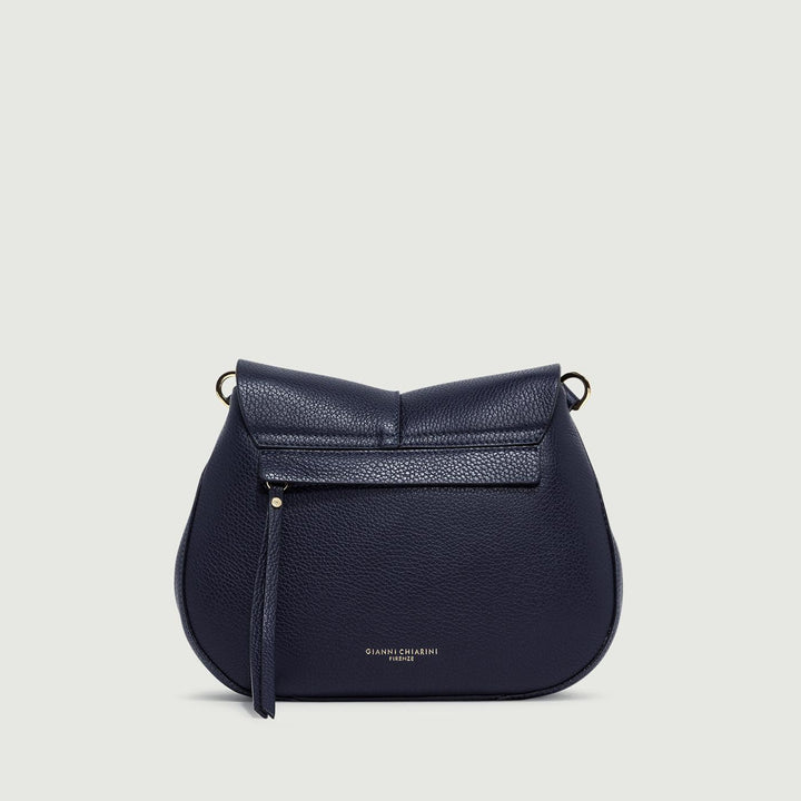 Borsa a tracolla Helena Round in pelle Navy BS 6036/COMM GRN-NA 0208 GIANNI CHIARINI 