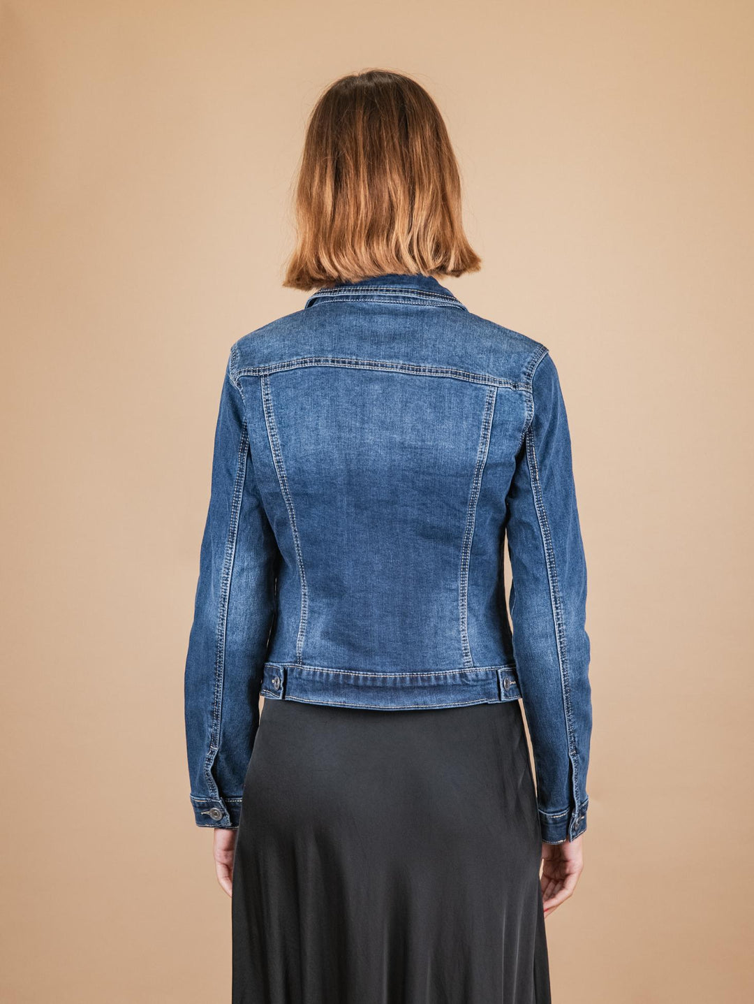 GIUBBOTTO DI JEANS IN DENIM SCURO 6799 DENIM SCURO ANDREA MORANDO 