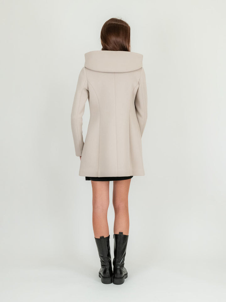 CAPPOTTINO TECNICO BEIGE CON CAPPUCCIO 97821LO BEIGE ANDREA MORANDO 