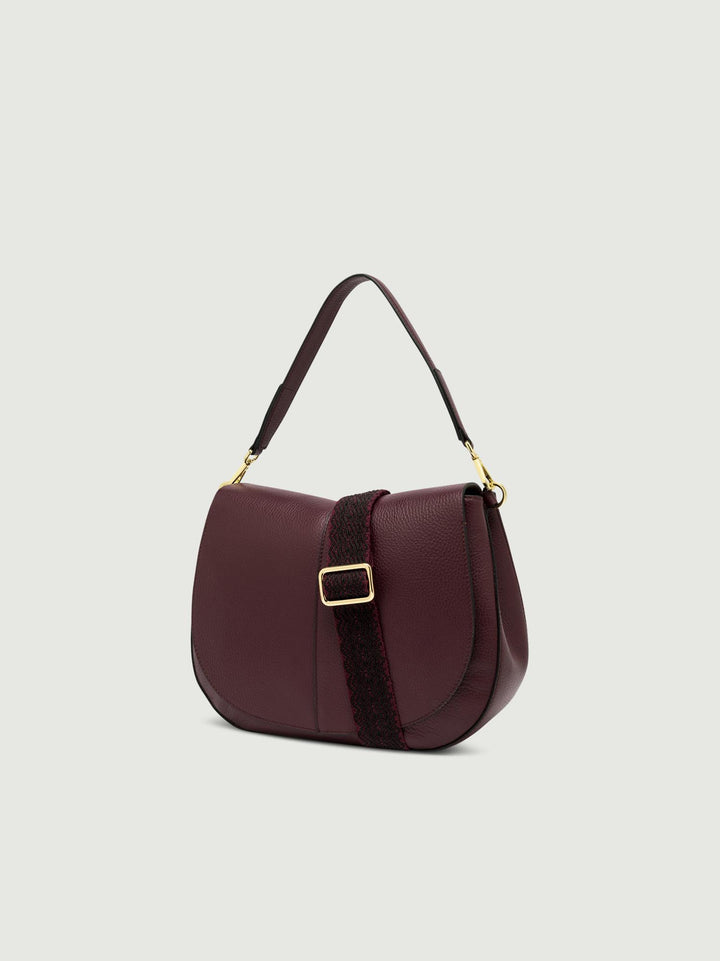 BORSA HELENA ROUND GRANDE BORDEAUX BS 6037/COMM GRN-NAOP 1405014050 GIANNI CHIARINI 