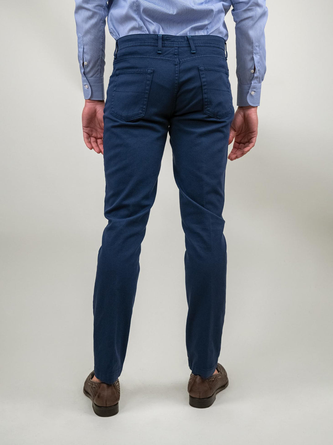 PANTALONE SLIM 5 TASCHE BLU MEDIO P-WILL-S 121 ANDREA MORANDO 