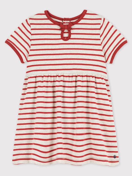 ABITO A MANICA CORTA IN COTONE BIOLOGICO A044A 01 PETIT BATEAU 