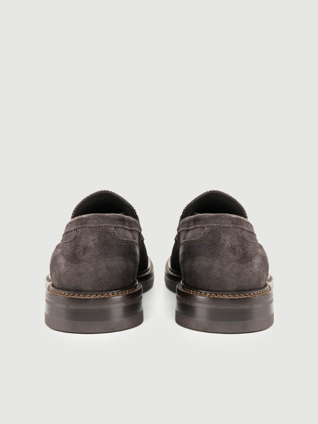 MOCASSINO PENNY IN PELLE SCAMOSCIATA COLOR PEPE 1092MOSS PEPE ANDREA MORANDO 