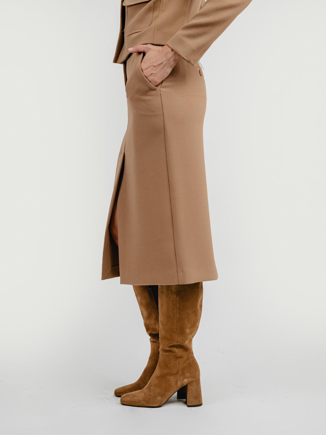 GONNA LONGUETTE CAMMELLO 3565 B 0718 ANDREA MORANDO 