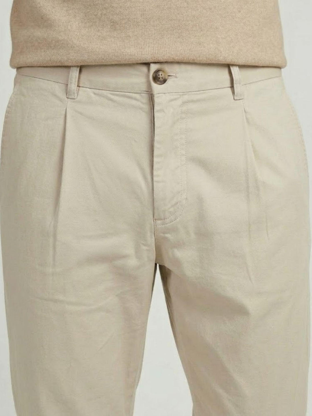 Pantalone chino in cotone sabbia BU26S33PAPA1461TWILL 110 ANDREA MORANDO 