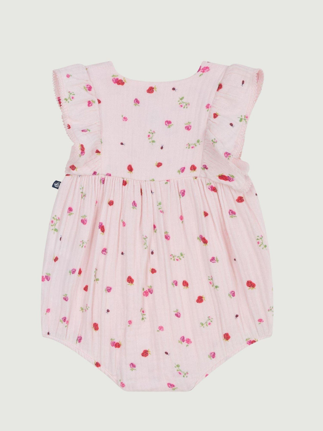 Tutina in cotone stampa floreale A0F15 01 PETIT BATEAU 