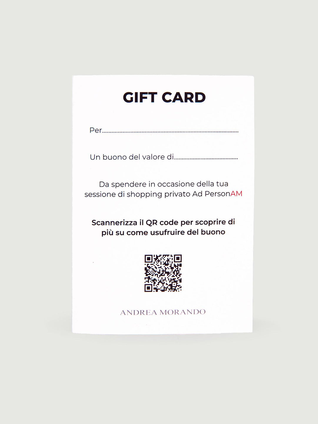 AdPersonAM Gift Card 400 AD PERSONAM400 PREMIUM GIFT CARD 
