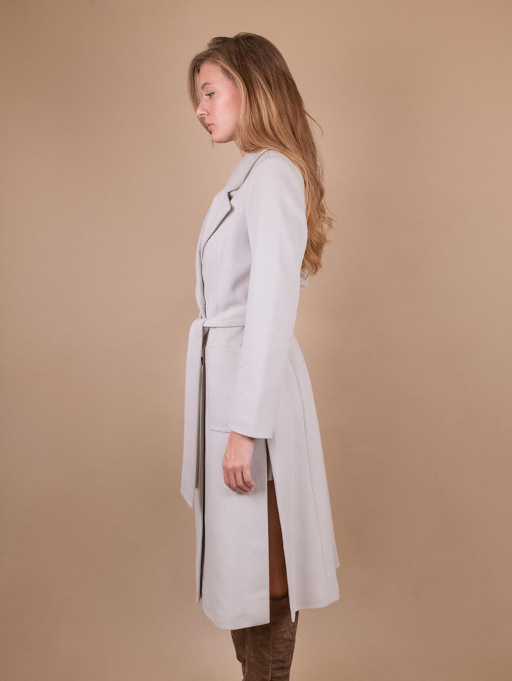 CAPPOTTO DOPPIOPETTO CON SPACCO LATERALE crema 9685CDH CREMA ANDREA MORANDO 