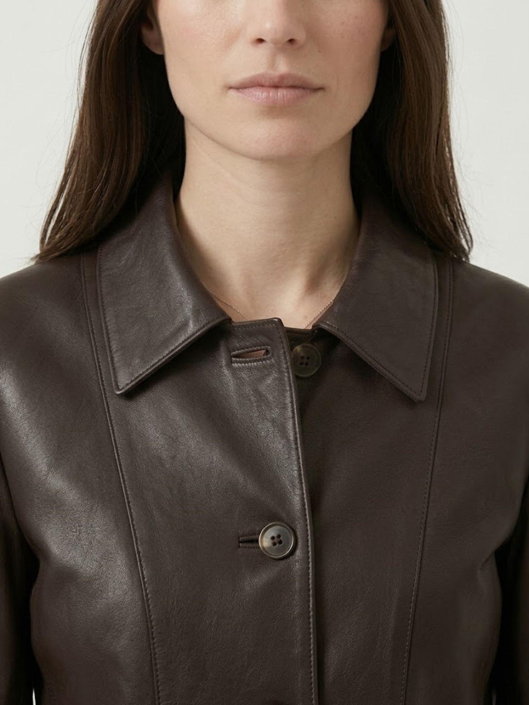 Giacca Malaga in nappa bonded marrone scuro MALAGA 06 JACK LEATHER 