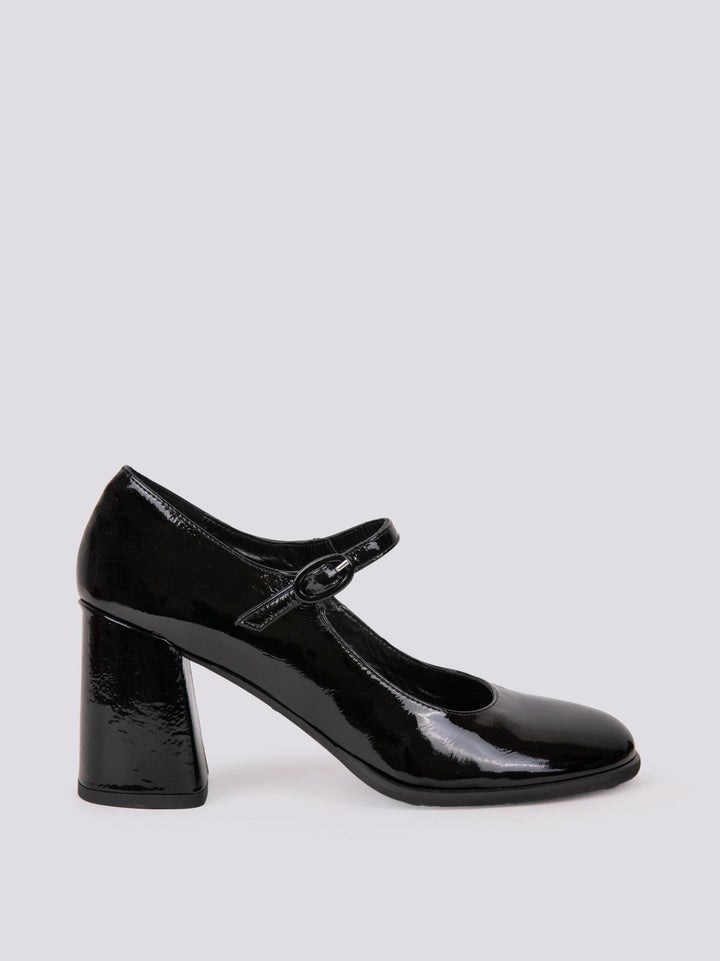 DECOLLETE CON CINTURINO IN NAPLAK NERO 8549/10 NERO ANDREA MORANDO 