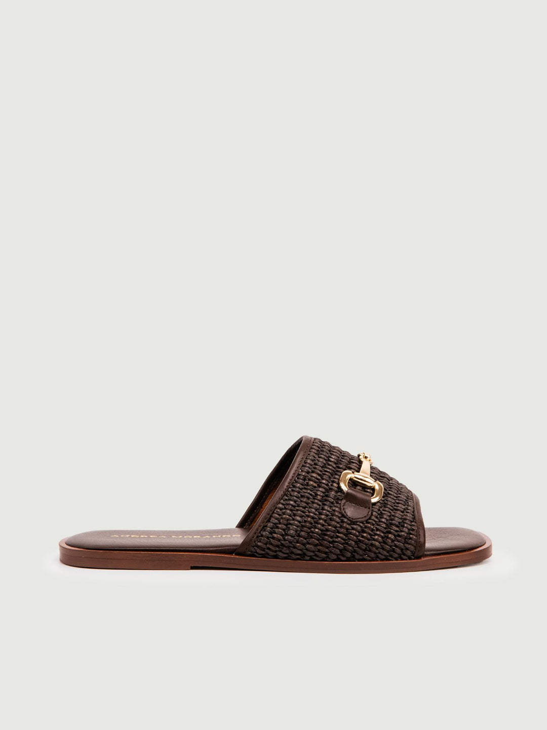 CIABATTINA IN RAFIA MARRONE