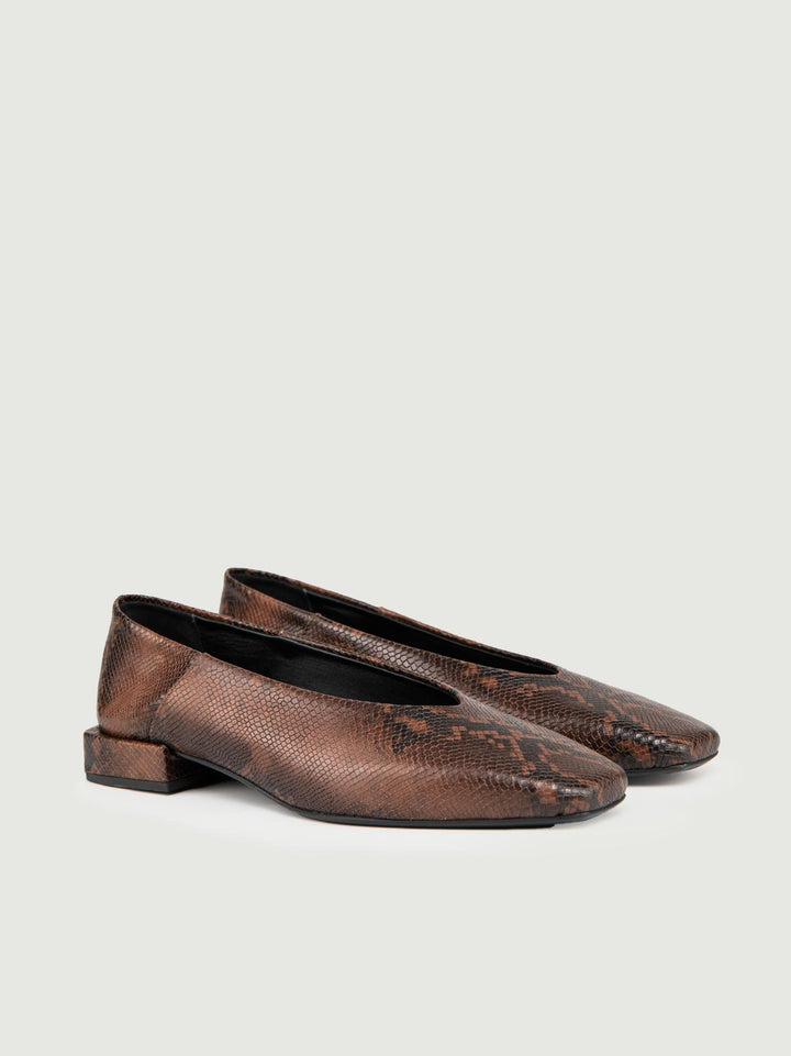 BALLERINA STAMPA PITONE MARRONE DARIA21 BEAVER ANDREA MORANDO 
