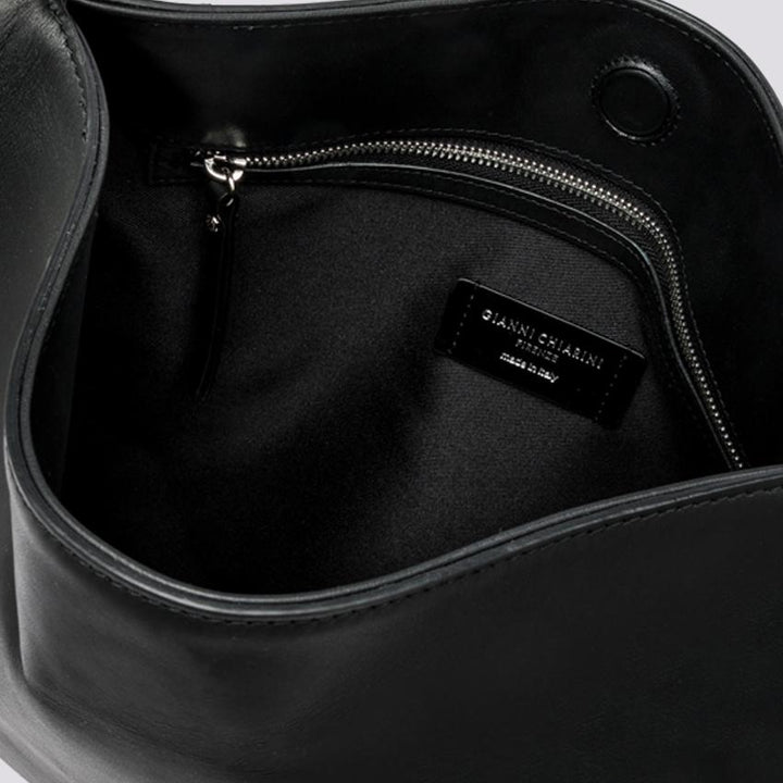 BORSA A SPALLA RENè IN NAPPA NERA BS 8902 LUSH 001 GIANNI CHIARINI 