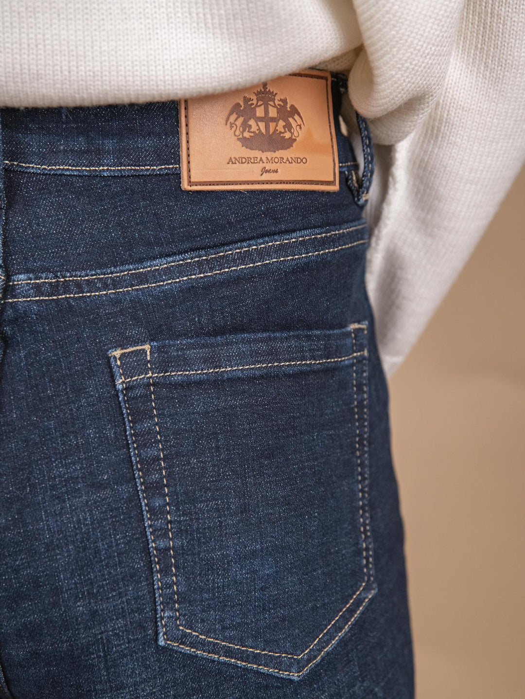 JEANS A PALAZZO SCURO 9065 DENIM SCURO ANDREA MORANDO 