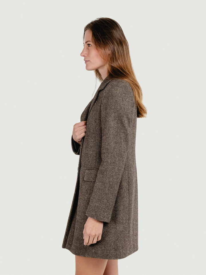 CAPPOTTO MONOPETTO SPIGATO TESTA MORO 99463SHEL MORO ANDREA MORANDO 