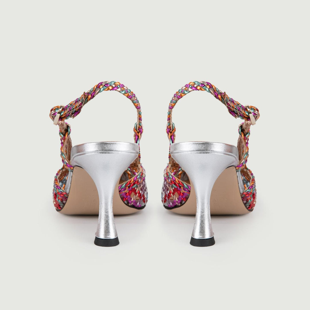 CHANEL SLING BACK CON INTRECCIO MULTICOLOR 5120 MULTICOLOR ANDREA MORANDO 