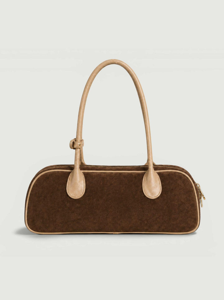 Borsa a spalla Doxie in pelle scamosciata testa di moro DOXIE T.MORO BIMOR 