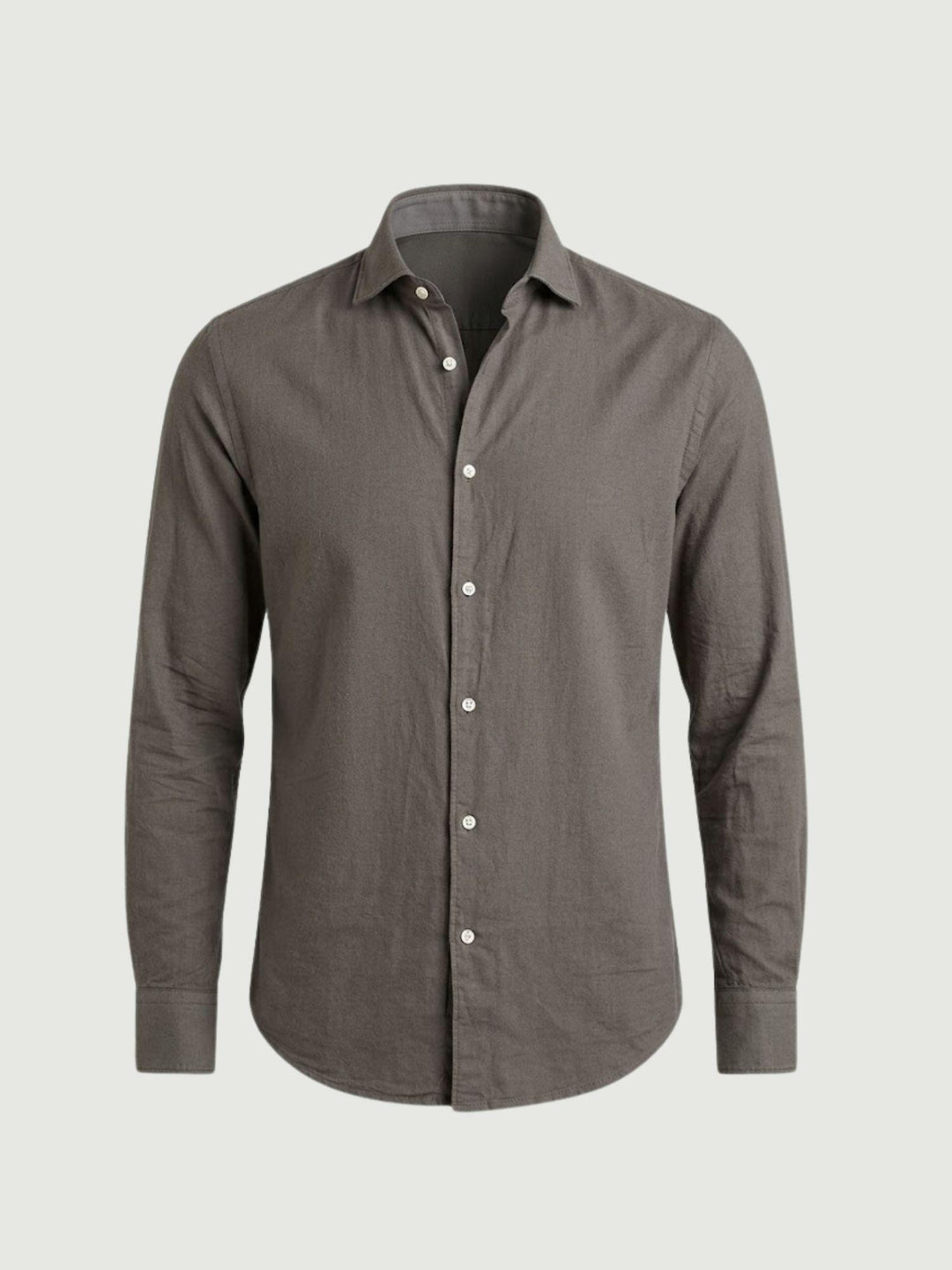 Camicia in mussola di cotone verde militare LEON 05 DEPERLU 