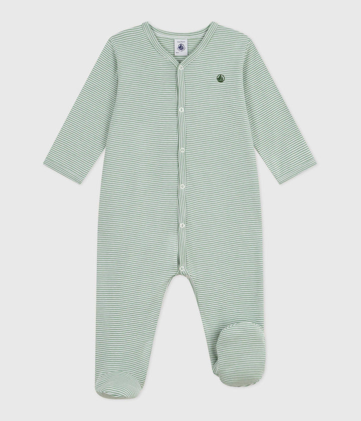 Pigiama in cotone millerighe neonato A0E2M 03 PETIT BATEAU 