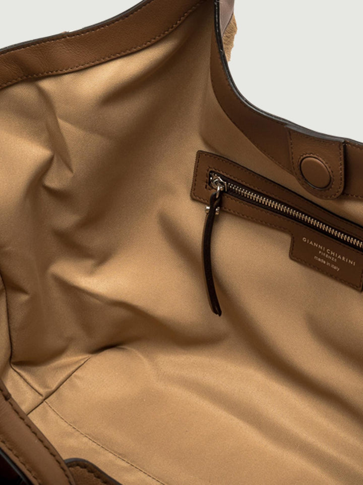 BORSA DUA GRANDE IN CAVALLINO SAFARI BS 12022 SPBOK 064064 GIANNI CHIARINI 