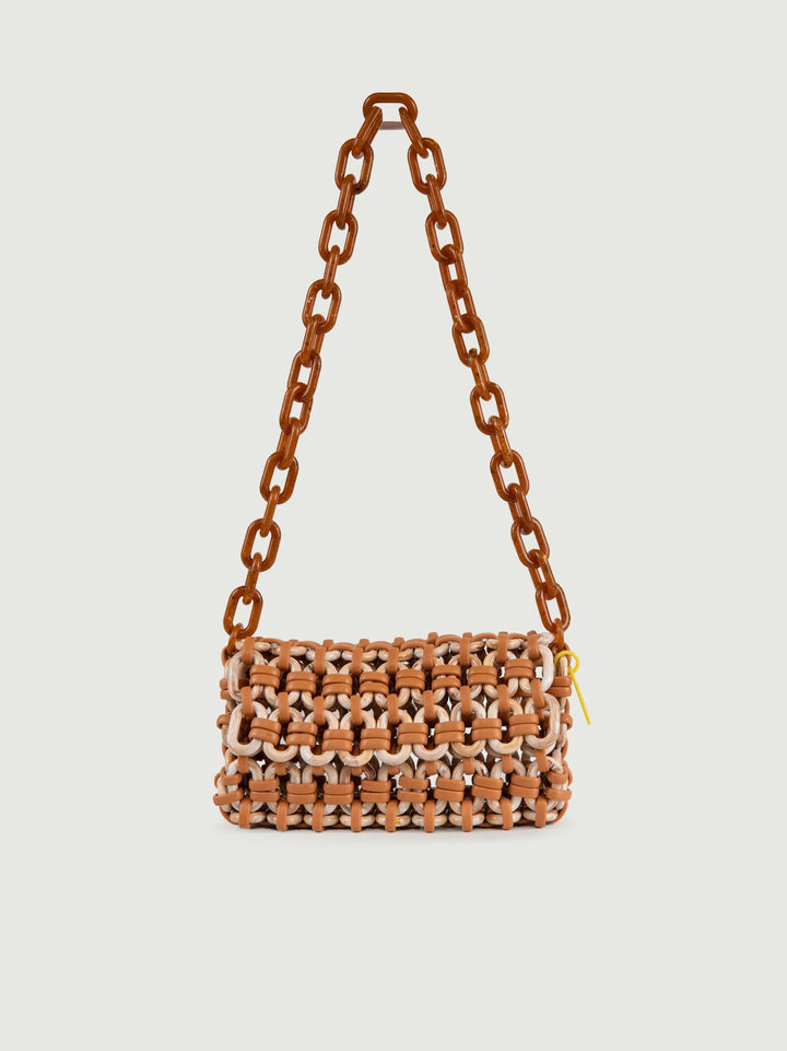 BORSA HER IN RESINA MULTICOLOR CARAMELLO