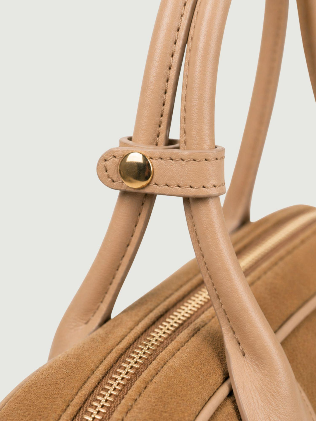 Borsa a spalla Doxie in pelle scamosciata beige DOXIE BEIGE BIMOR 