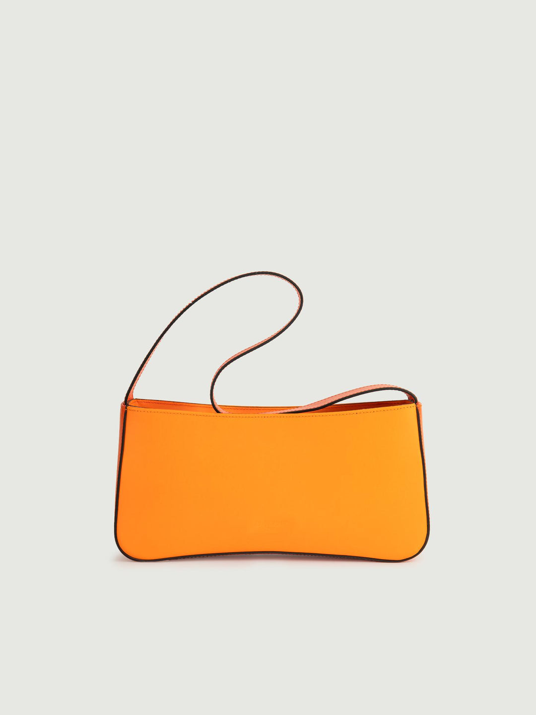 BORSA A SPALLA SEVENTY IN PELLE BICOLORE ARANCIO E MATTONE SEVENTY ARANCIONE BIMOR 