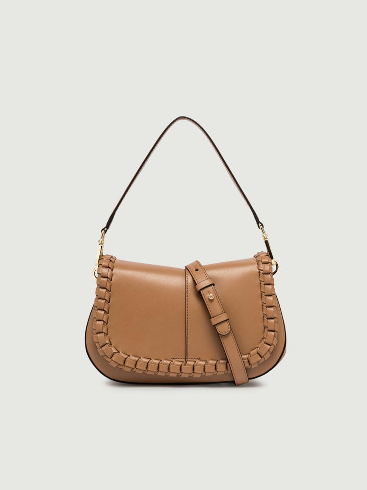 Borsa a spalla Helena Round special in pelle cuoio BS 10848 PRCK-THR 7042 GIANNI CHIARINI 