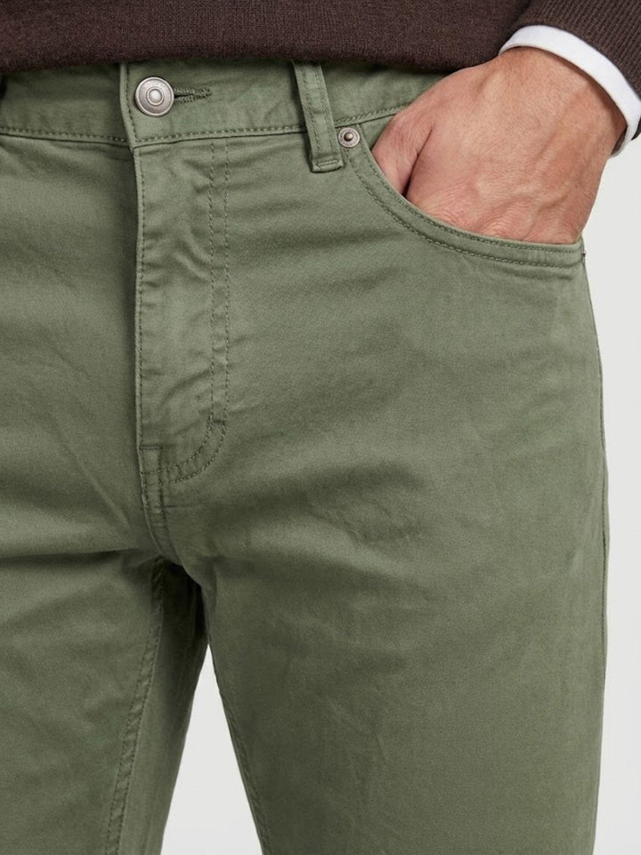 Pantalone cinque tasche in cotone salvia 7607GB SALVIA ANDREA MORANDO 