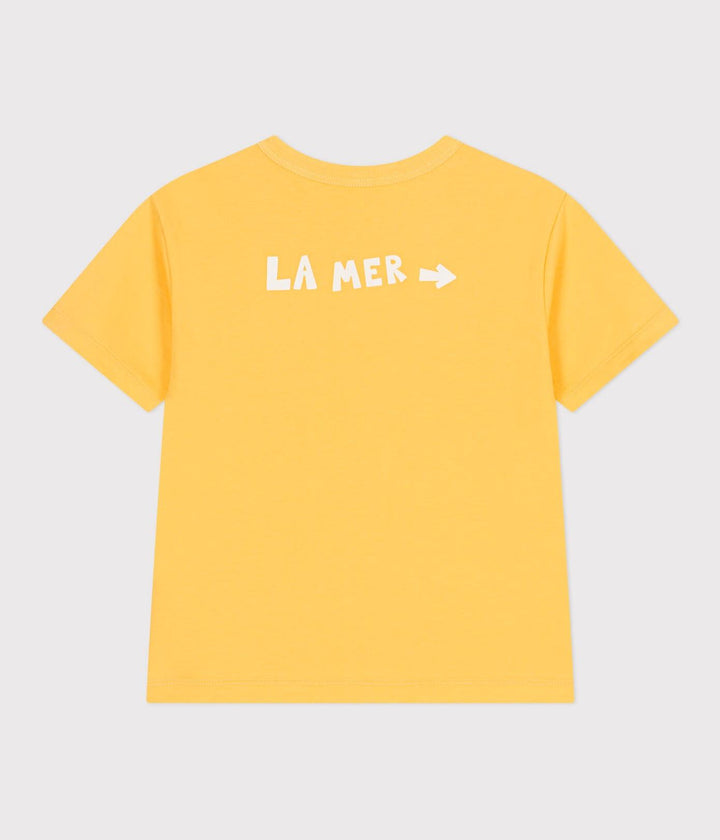 T-shirt a maniche corte in cotone con stampa bambino A0CYQ 01 PETIT BATEAU 