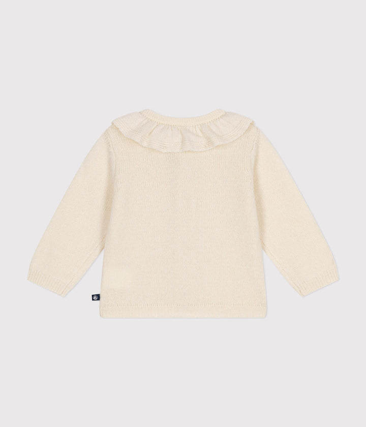 Cardigan con colletto in maglia con lana A0B3S 01 PETIT BATEAU 