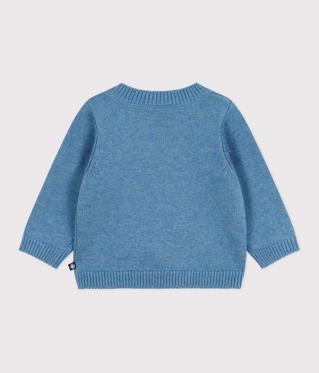 Maglione in misto lana e cotone con barca bebé A0EBC 01 PETIT BATEAU 