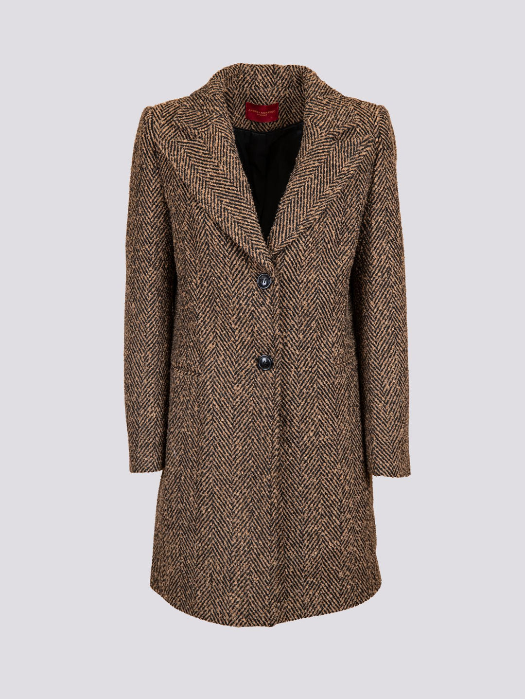 CAPPOTTO SPIGATO CUOIO E NERO 9992CBS 51 ANDREA MORANDO 