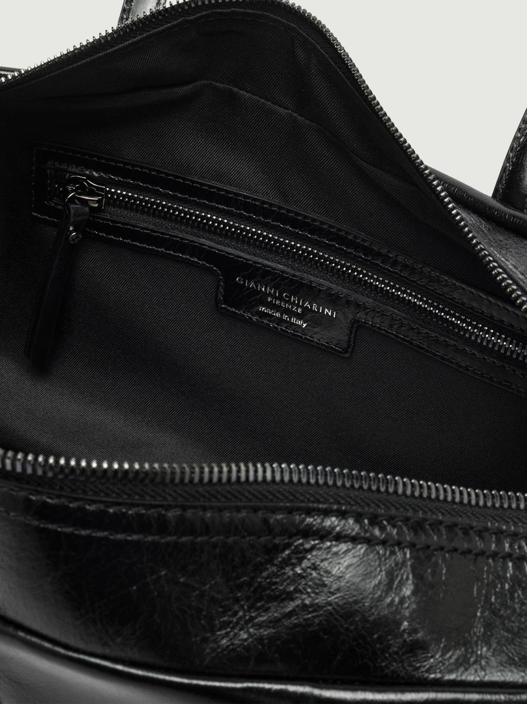 BORSA ARYNA IN PELLE VINTAGE NERA BS 11802 RALPH 001 GIANNI CHIARINI 
