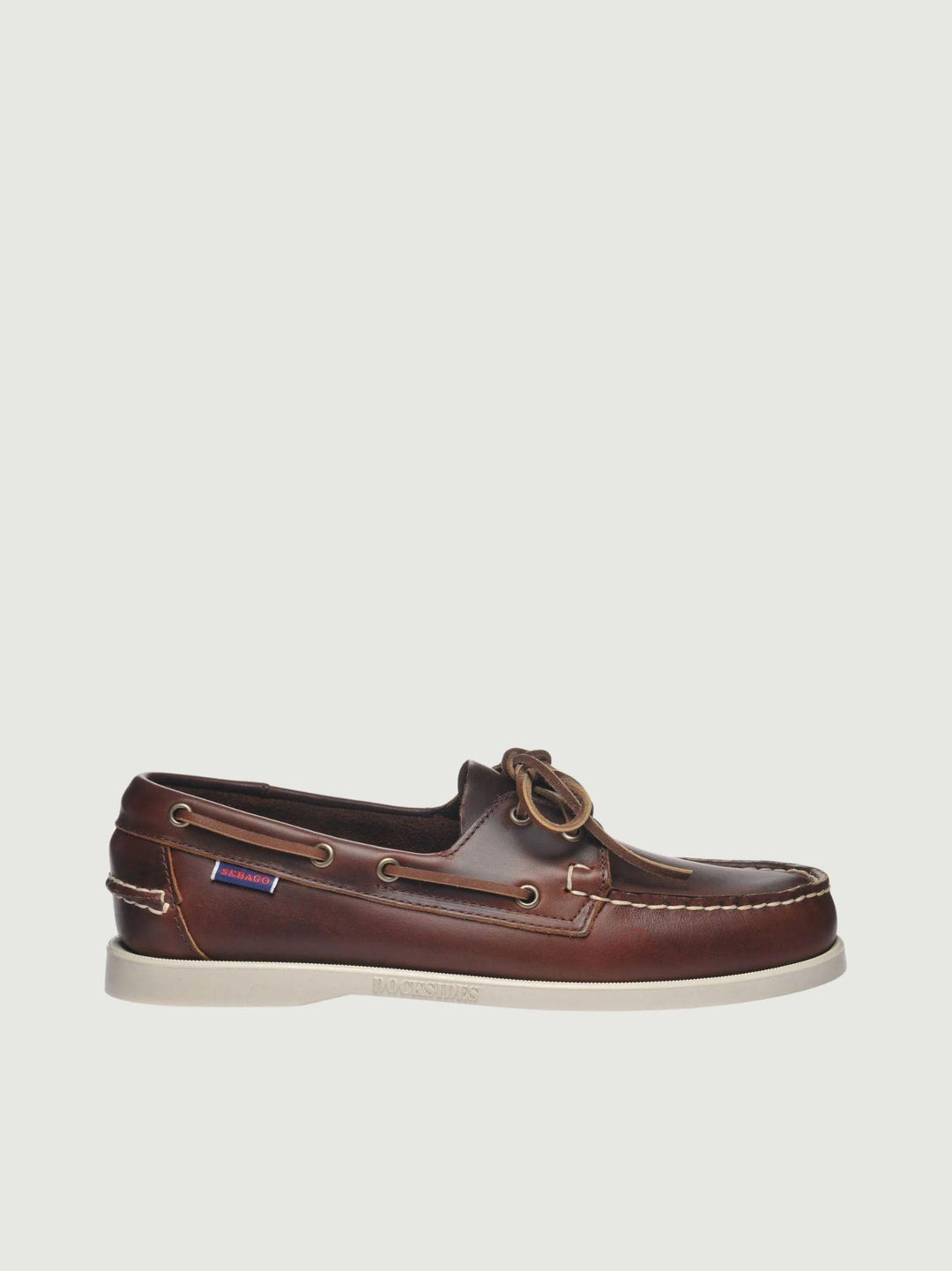Mocassino da barca Dockside Portland Waxed in Pelle Marrone