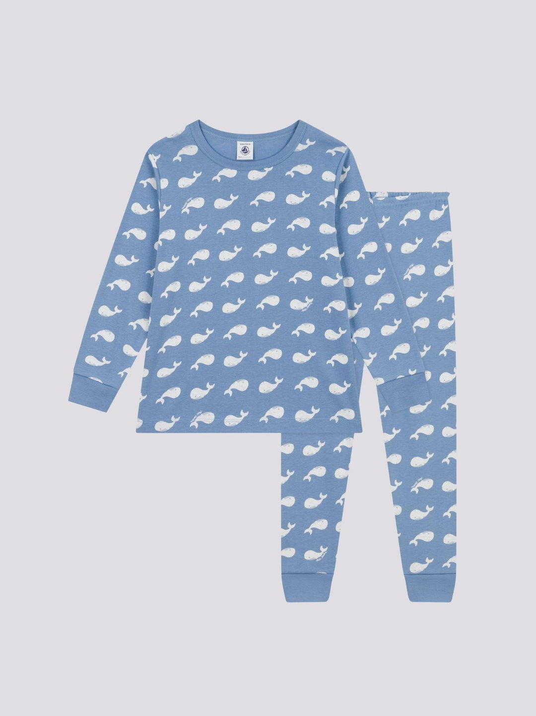PIGIAMA IN COTONE FANTASIA BALENA BAMBINO A0ADS 01 PETIT BATEAU 