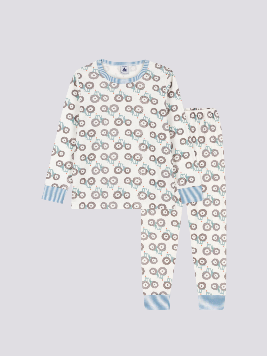 PIGIAMA TRATTORE BAMBINO UNISEX IN COTONE A0827 01 PETIT BATEAU 