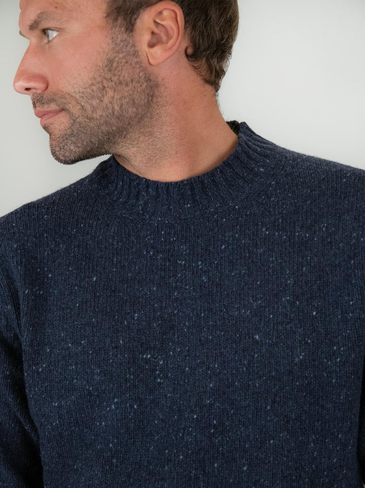MAGLIONE GIROCOLLO in LANA BLU 9131 23 FIESOLI DANIELE 