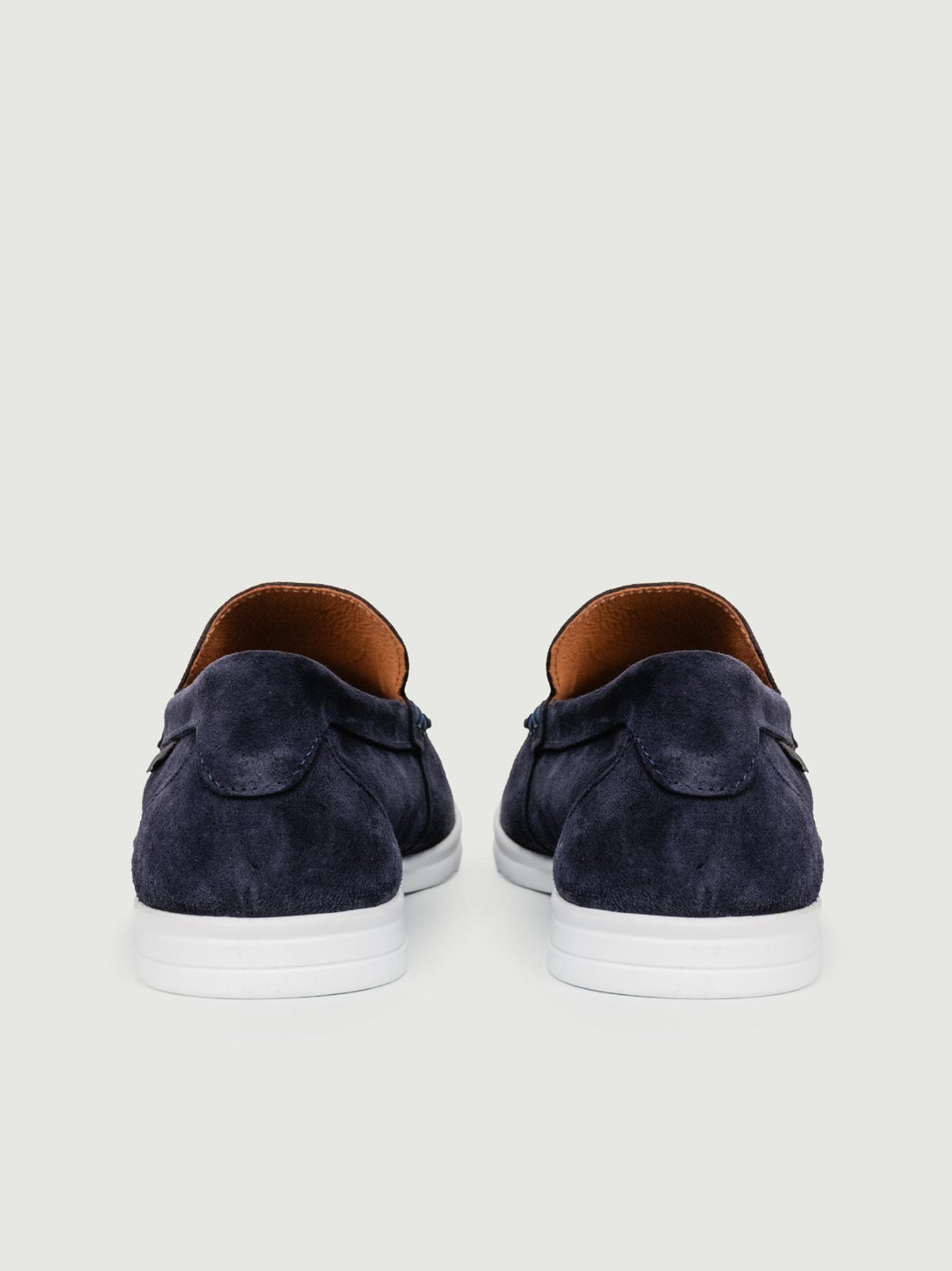 MOCASSINO IN CAMOSCIO BLU