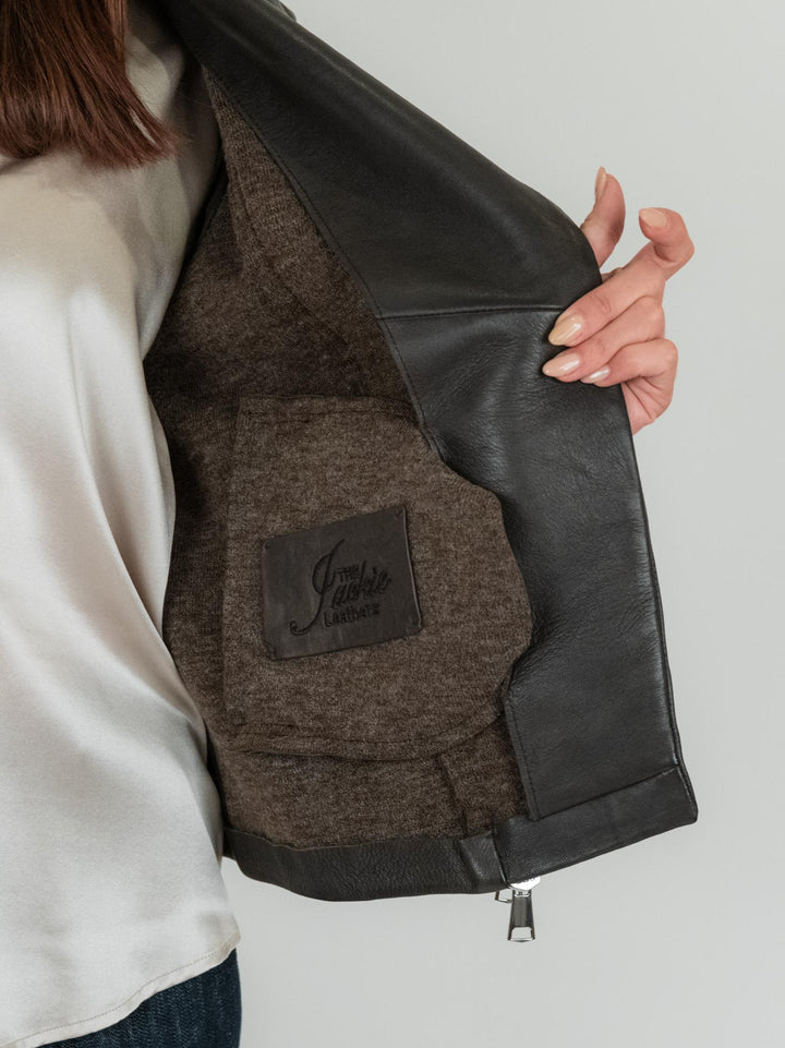 GIACCA IN PELLE GEMINI CON MANICHE IN MAGLIA GEMINI 06 JACK LEATHER 