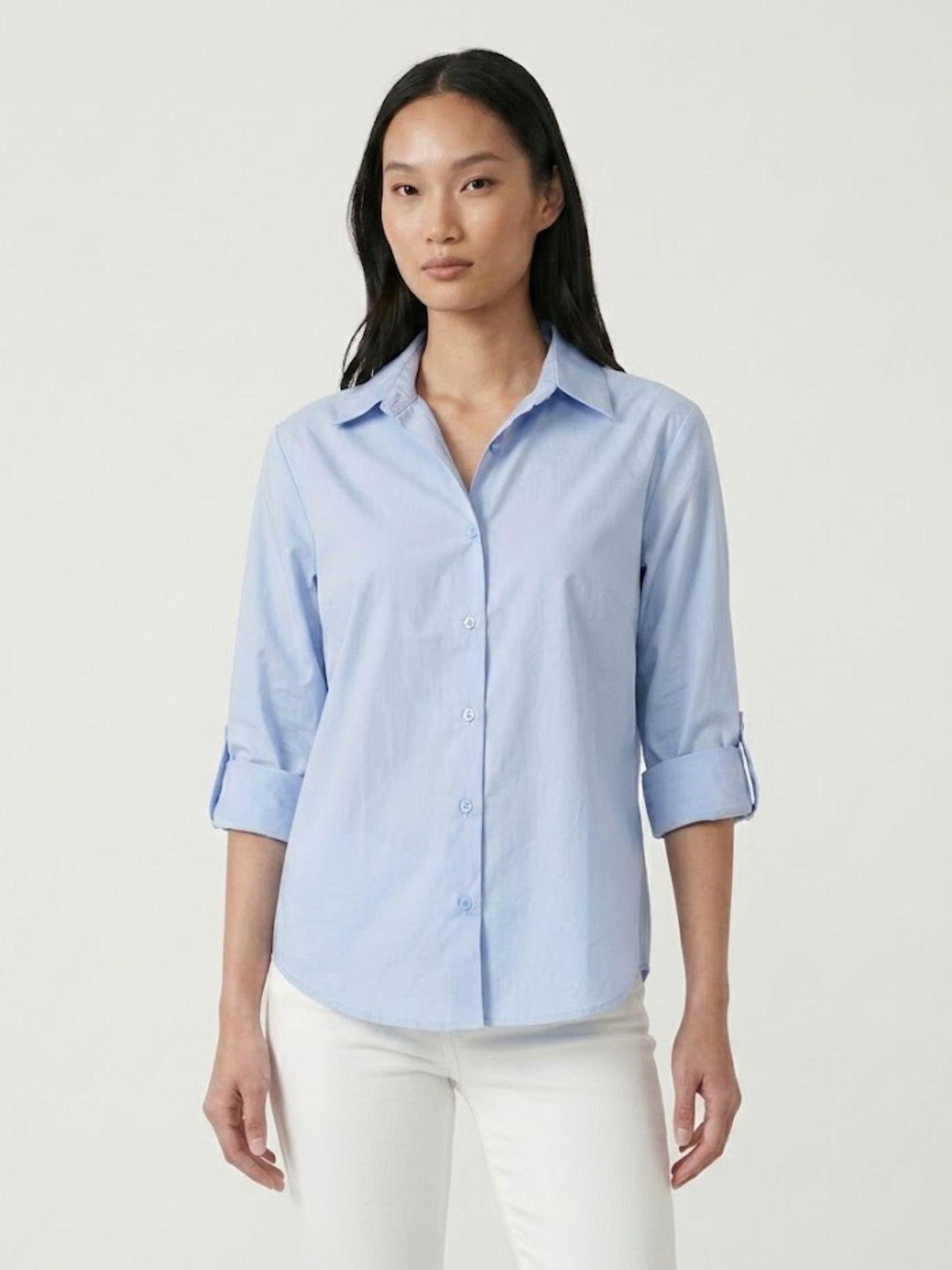 Camicia in cotone azzurro M796/221 152 ANDREA MORANDO 