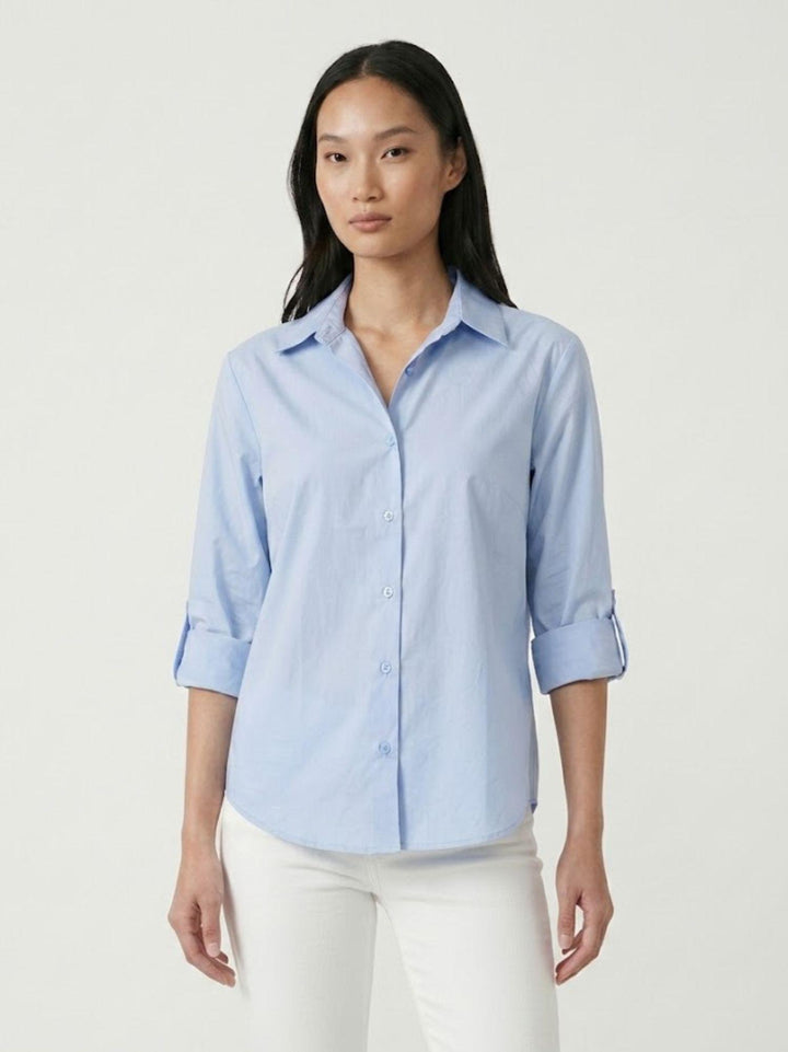 Camicia in cotone azzurro M796/221 152 ANDREA MORANDO 