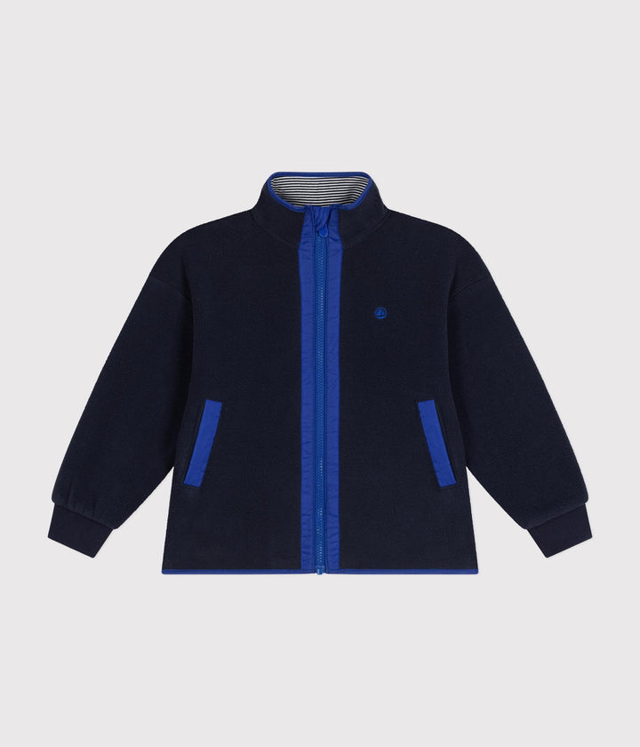Giacca da giorno in pile con cerniera bambino A0AZ4 01 PETIT BATEAU 