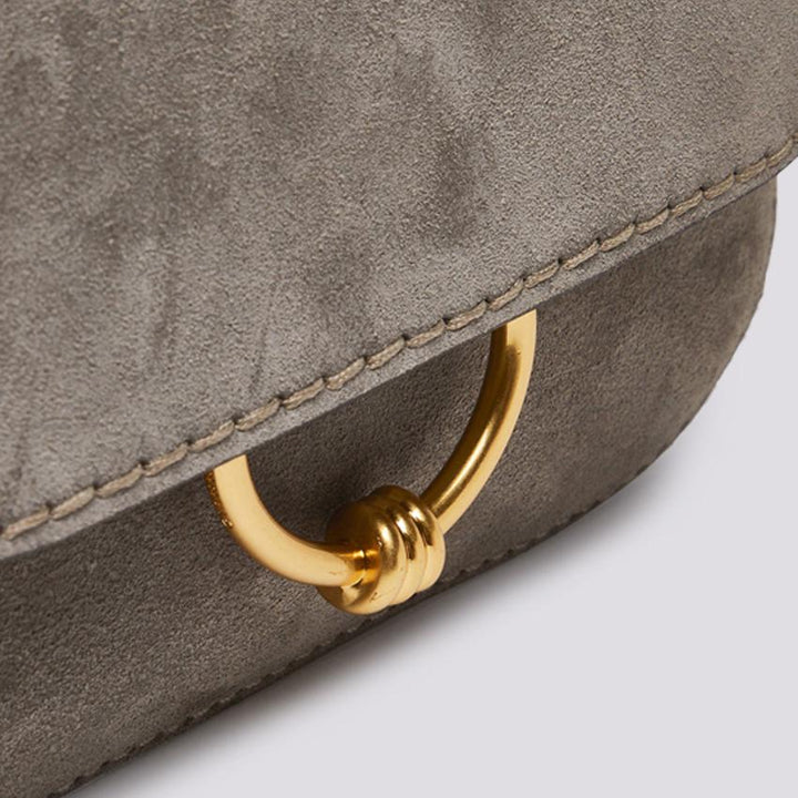 BORSA tracolla Meg In suede light grey BS 9015 CM-PLMCP 9210 GIANNI CHIARINI 