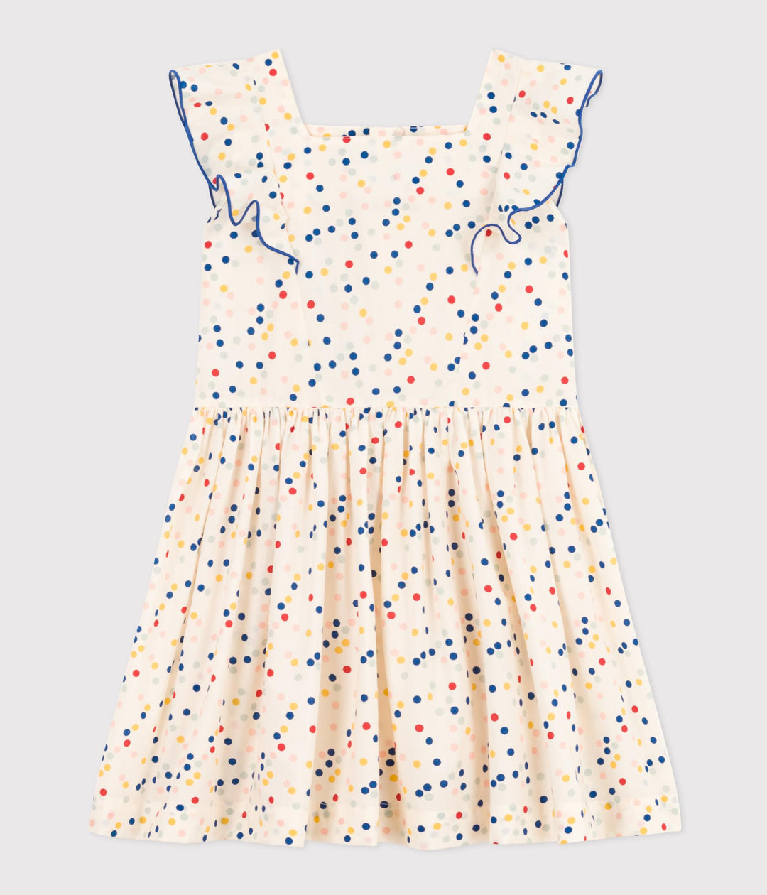 ABITO STAMPATO IN POPELINE BAMBINA A09NL 01 PETIT BATEAU 