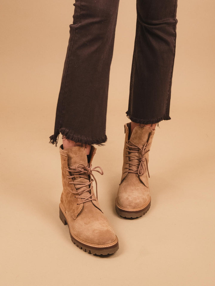 ANFIBIO CON LACCI IN CAMOSCIO BEIGE 2610 SILK CAMMELLO ALPE 