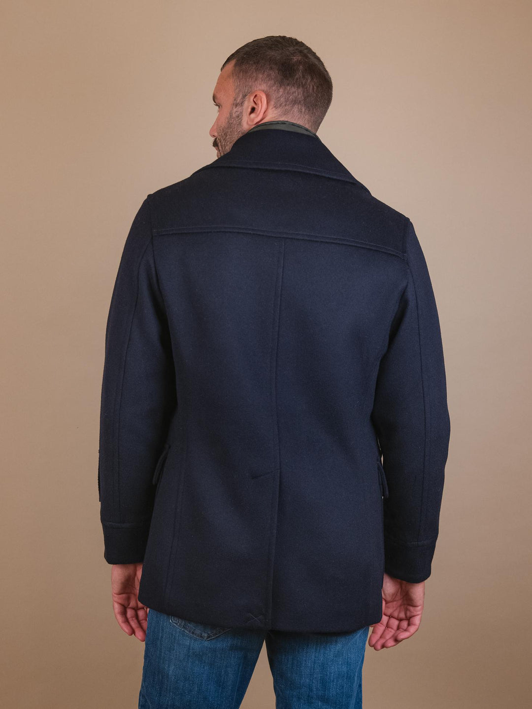 CAPPOTTO DOPPIOPETTO IN LANA MISTO CASHMERE BLU ARMANDO FELT 205 PALTÒ 